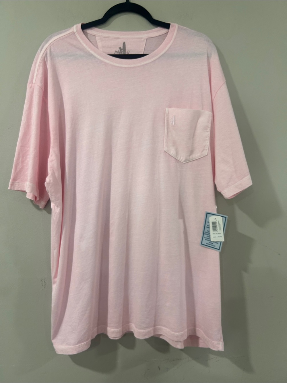 johnnie-O Pastel Pink Short Sleeve Pocket Tee